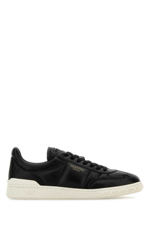 VALENTINO GARAVANI Black Leather Upvillage Sneakers - Men's Style