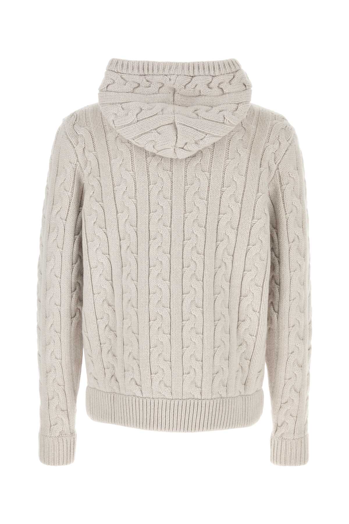 DOLCE & GABBANA Sophisticated Sand Wool Blend Cardigan