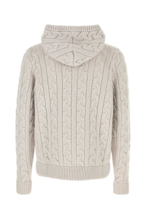 DOLCE & GABBANA Sophisticated Sand Wool Blend Cardigan