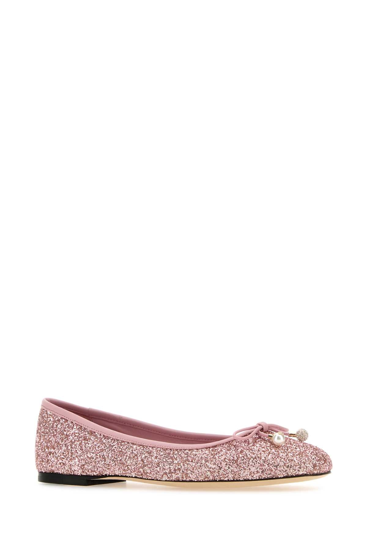 JIMMY CHOO Embellished Mini Ballerinas