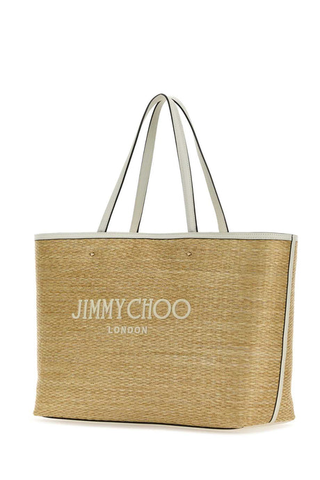 JIMMY CHOO Elegant Raffia Handbag - 38x30x12 cm