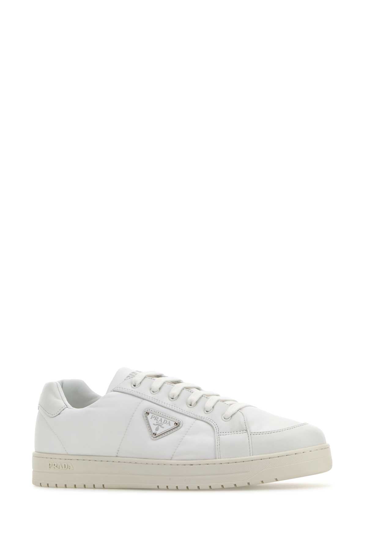 PRADA Recycled Fabric and Leather Downtown Sneaker for Him