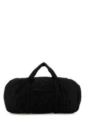 ENTIRE STUDIOS Spacious Black Canvas Travel Handbag - 53cm x 39cm x 24cm