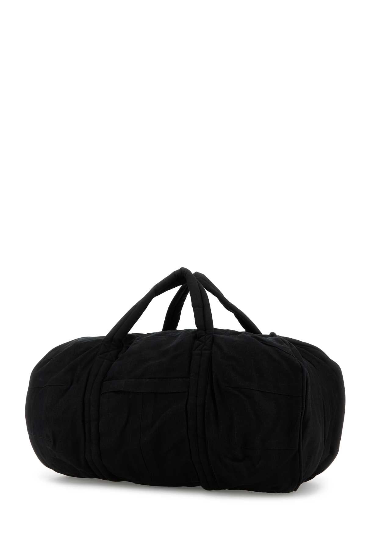 ENTIRE STUDIOS Spacious Black Canvas Travel Handbag - 53cm x 39cm x 24cm