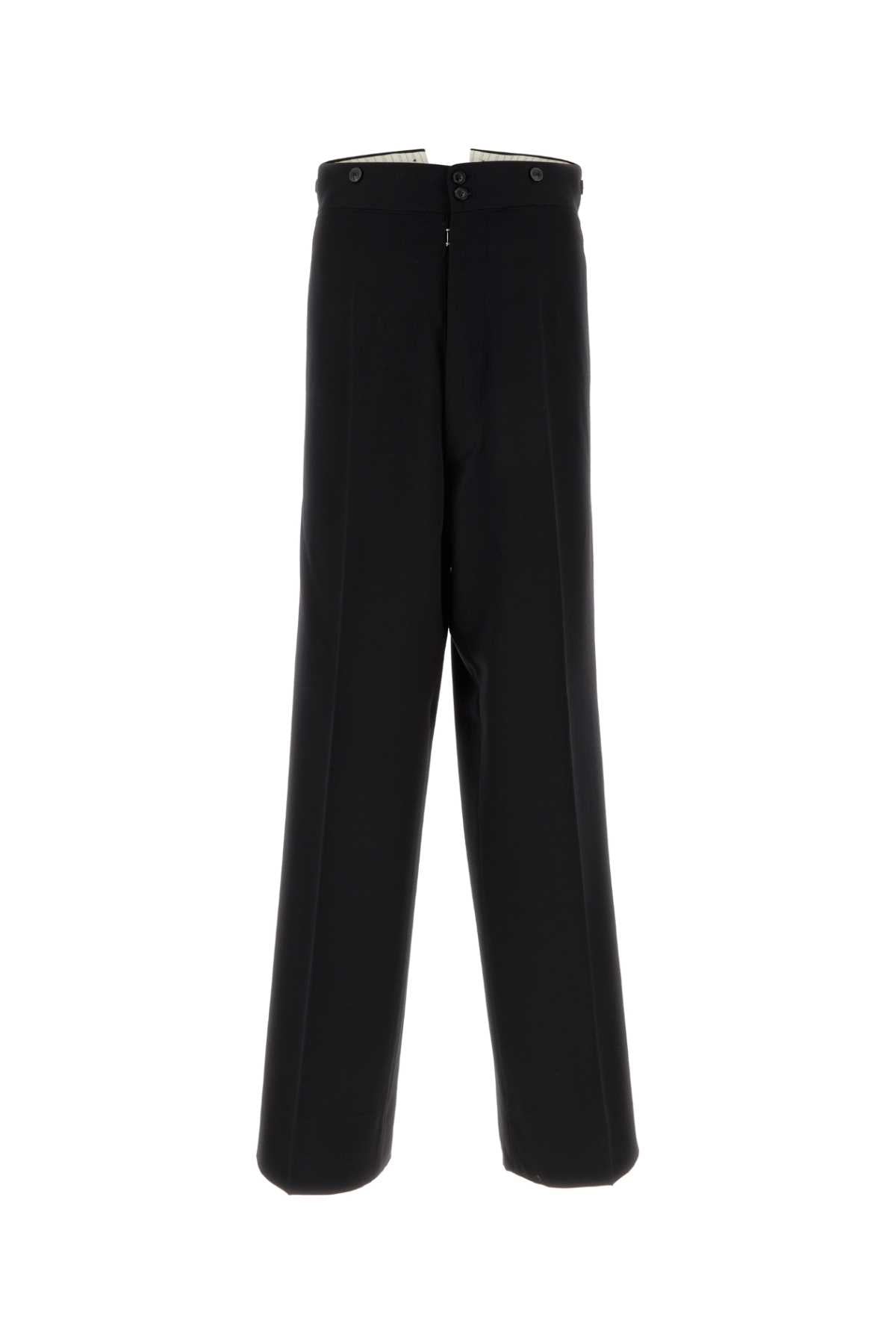 MAISON MARGIELA Classic Black Wool Pants for Men