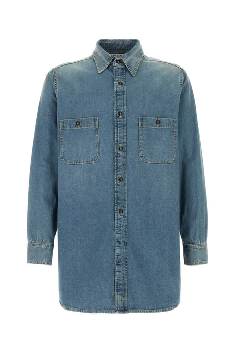 MAISON MARGIELA Light Blue Denim Shirt for Men - Spring 2024