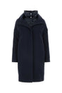 HERNO Chic Dark Blue Wool Blend Jacket for Women