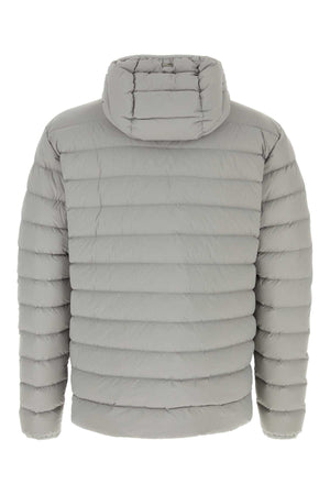 HERNO Light Grey Stretch Nylon Down Jacket for Men