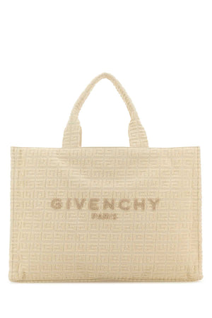 GIVENCHY Ivory Terry Fabric Medium G-Tote Handbag