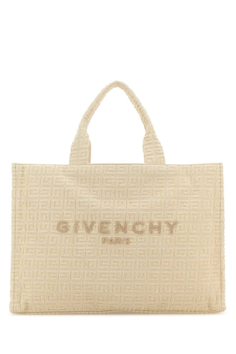 GIVENCHY Ivory Terry Fabric Medium G-Tote Handbag