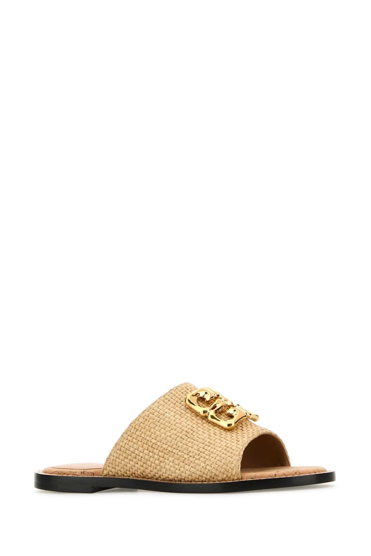 GIVENCHY Raffia 4G Liquid Slippers for Women