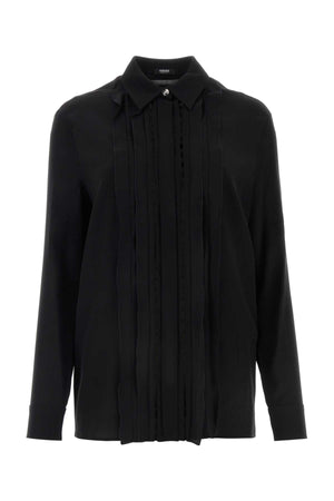 VERSACE Elegant Black Crepe Shirt for Women