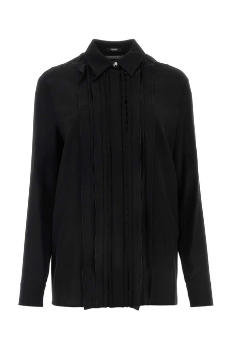 VERSACE Elegant Black Crepe Shirt for Women