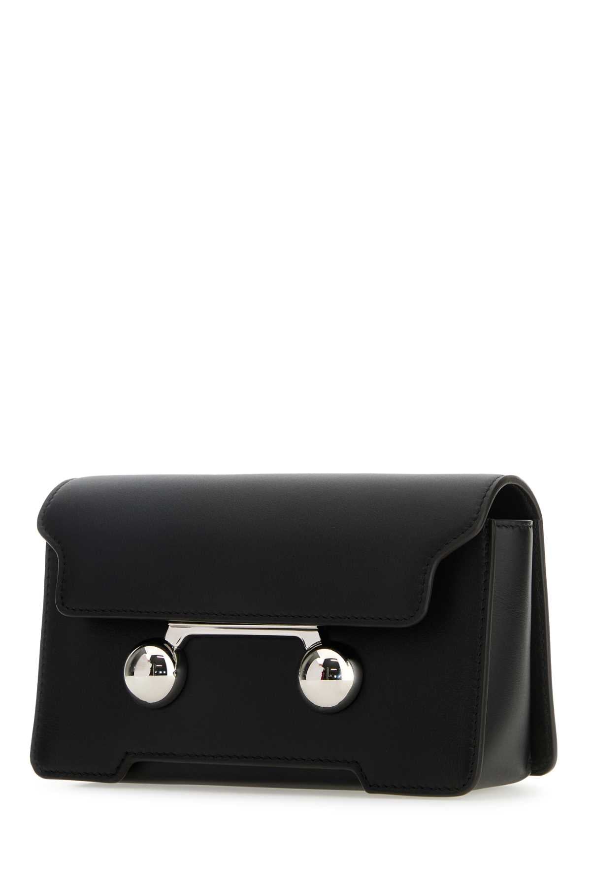 MARNI Mini Black Leather Crossbody Handbag