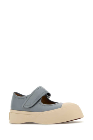 MARNI Mini Leather Mary Jane Platform Sneakers - 4 cm Height