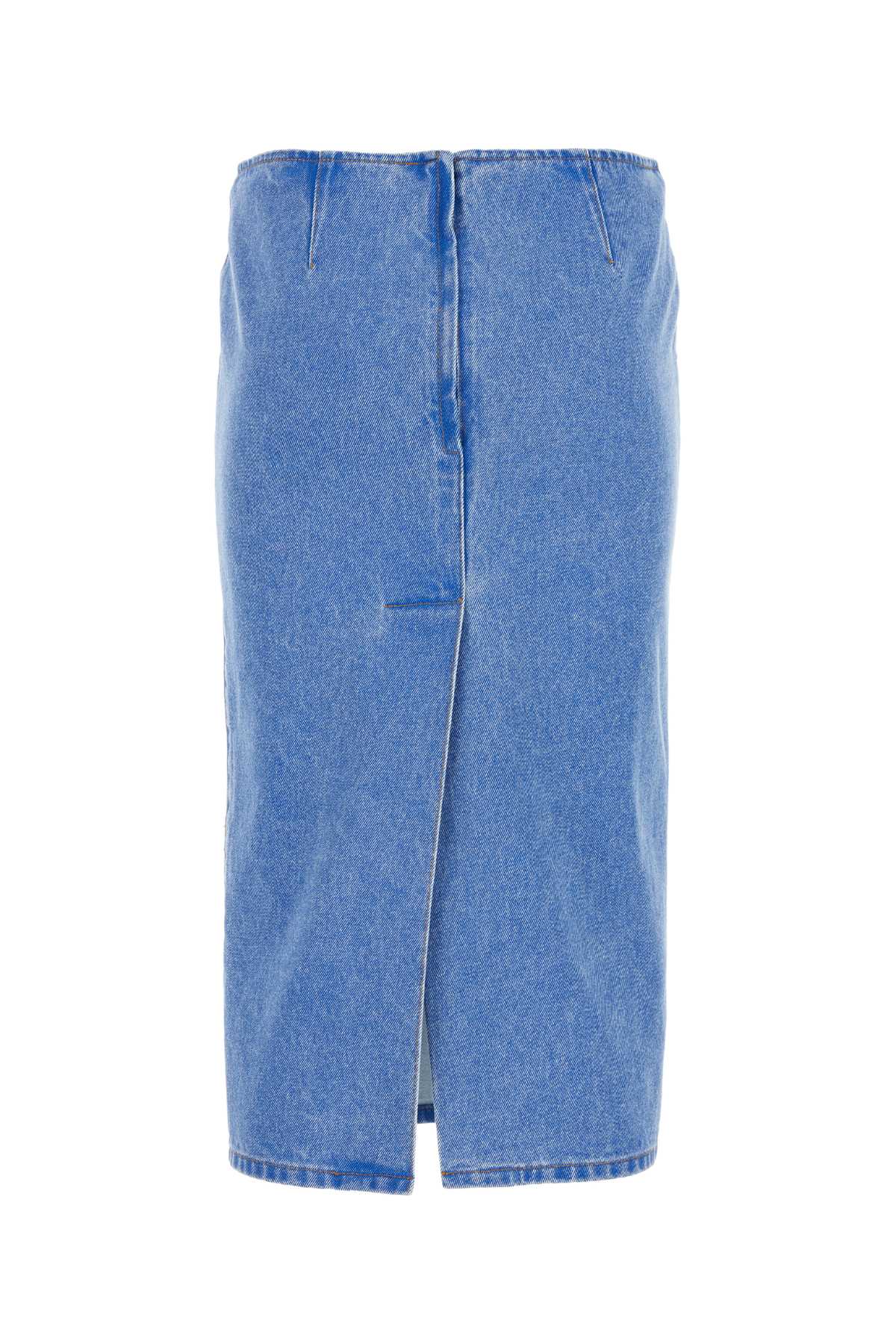 MARNI Light Blue Denim Skirt