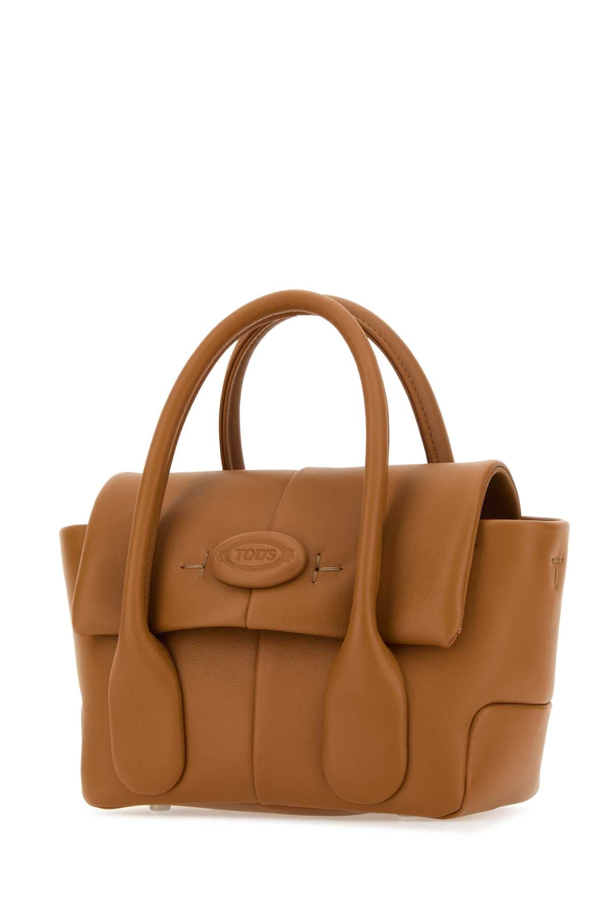 TOD'S Caramel Leather Mini Handbag - Compact Elegance