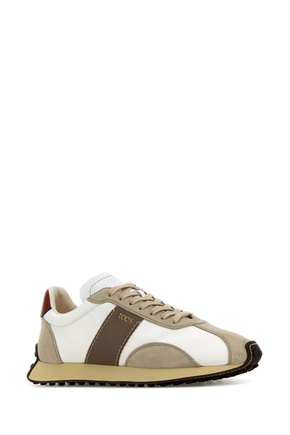 TOD'S Multicolor Leather and Suede Sneakers for Men