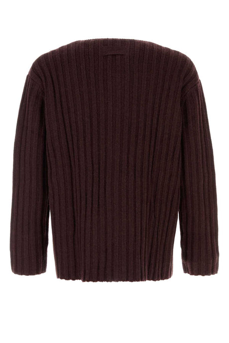 GIVENCHY Burgundy Cashmere Cardigan for Men