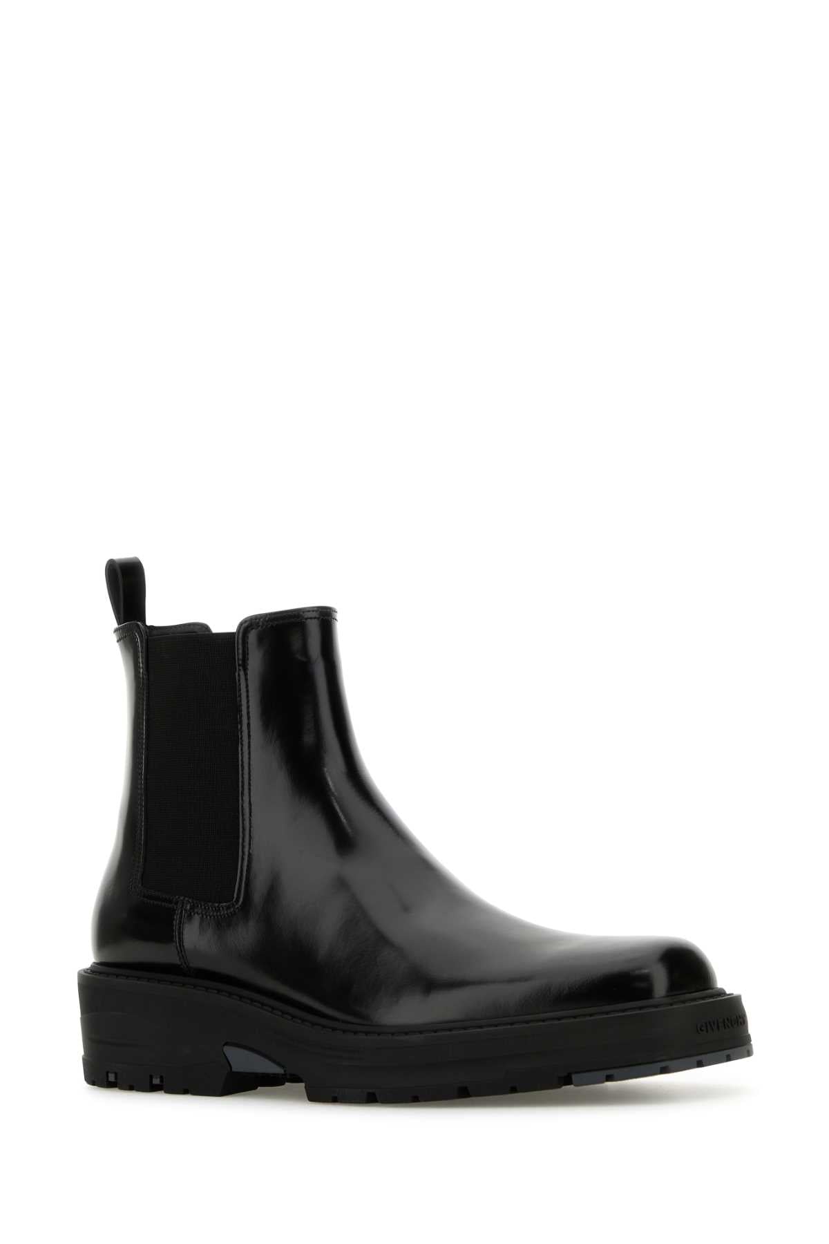 GIVENCHY Men's Classic Black Leather Chelsea Ankle Boots