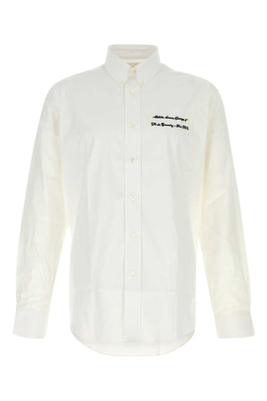 GIVENCHY Classic Fit White Poplin Shirt for Men