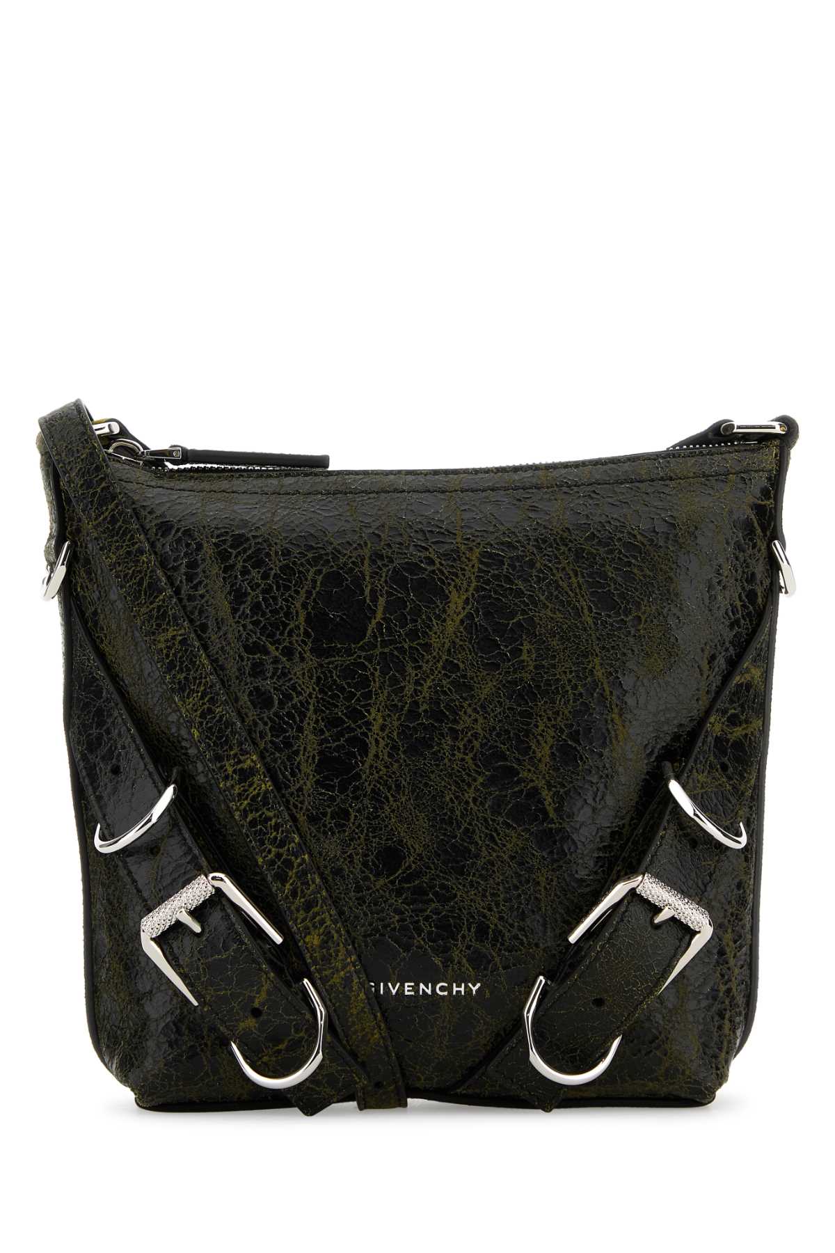 GIVENCHY Two-Tone Leather Mini Crossbody Handbag