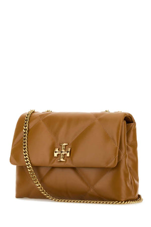 TORY BURCH Mini Leather Shoulder Handbag with Golden Finish