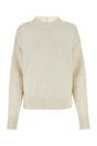 JIL SANDER Ivory Cashmere Blend Oversize Sweater