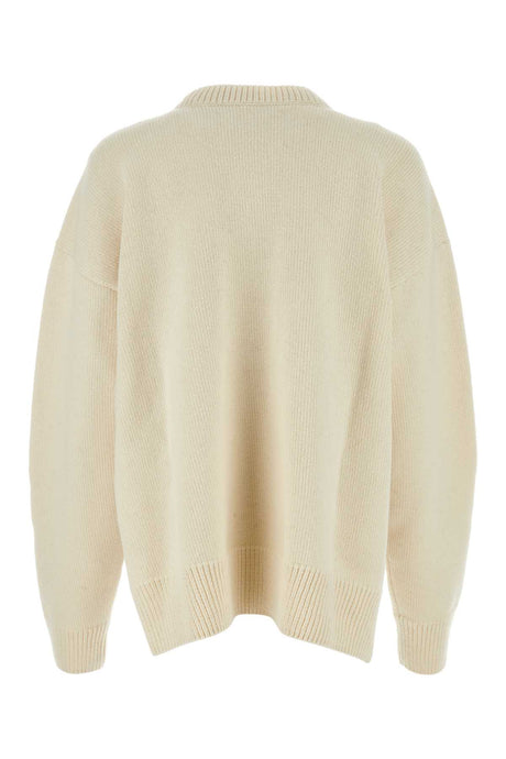 JIL SANDER Ivory Wool Blend Sweater