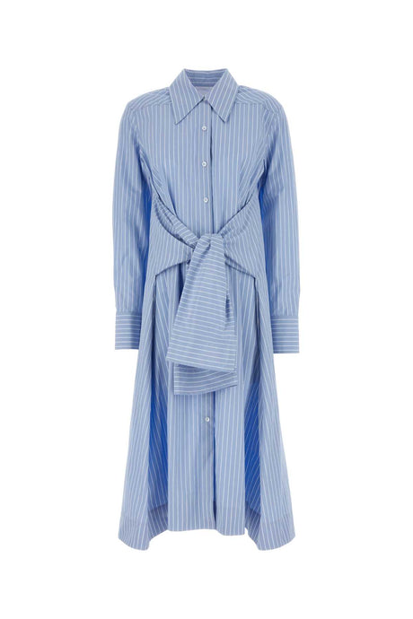 JIL SANDER Printed Poplin Mini Shirt Dress