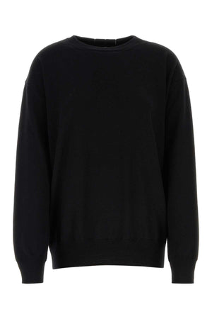 JIL SANDER Oversized Black Wool Sweater for Women