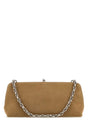 JIL SANDER Beige Suede Goji Mini Shoulder Handbag - 27cm x 13cm x 5cm