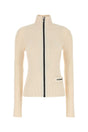 JIL SANDER Ivory Wool Blend Cardigan for Women