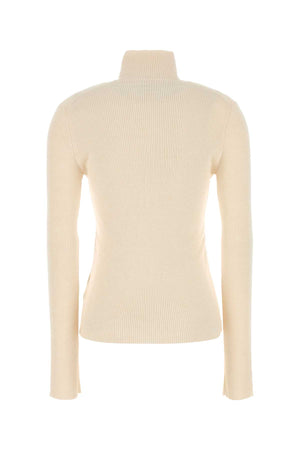 JIL SANDER Ivory Wool Blend Cardigan for Women