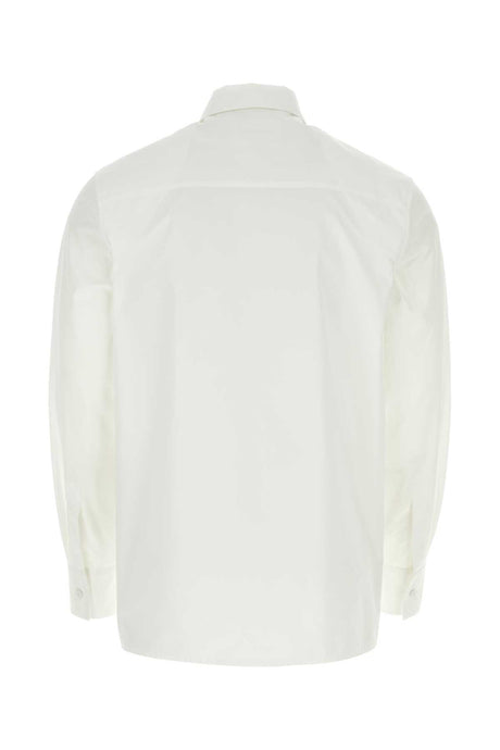 JIL SANDER Classic White Poplin Shirt for Men