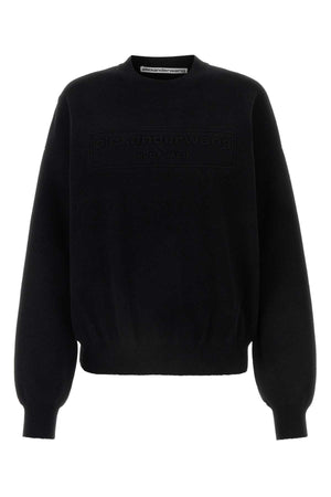 ALEXANDER WANG Black Stretch Knit Sweater for Women