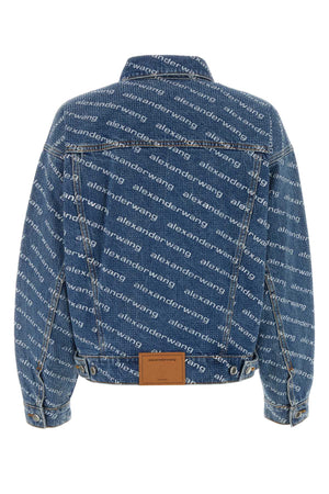 ALEXANDER WANG Printed Oversized Denim Jacket