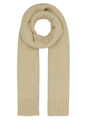 JIL SANDER Ivory Wool Scarf - 180 cm x 31 cm