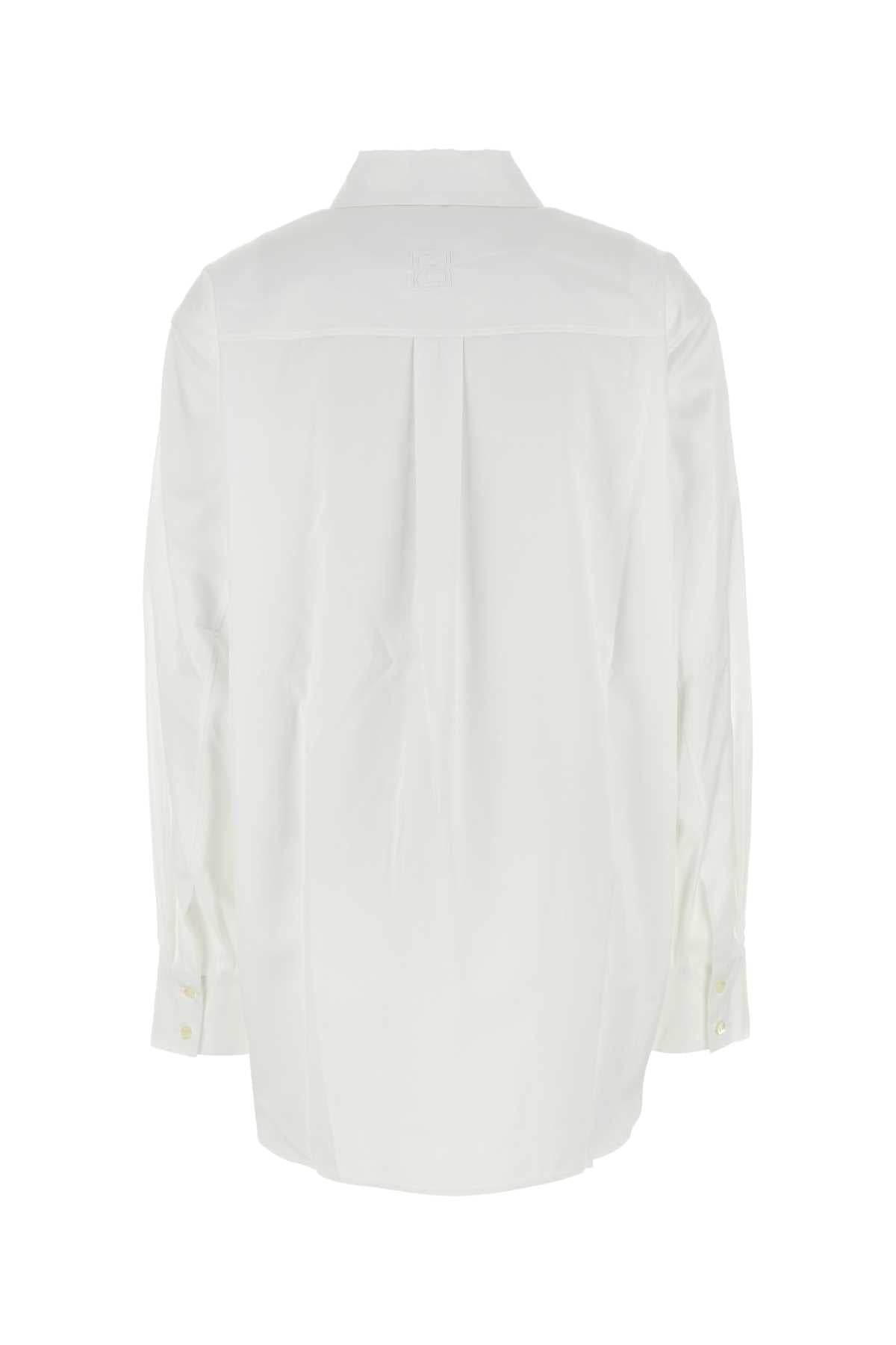 MAGDA BUTRYM Oversized White Poplin Shirt for Women