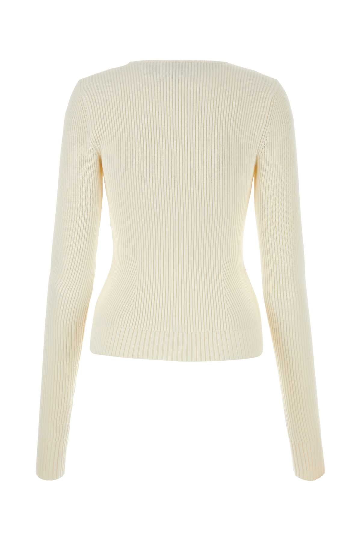 MAGDA BUTRYM Chic Cream Viscose Blend Sweater for Women