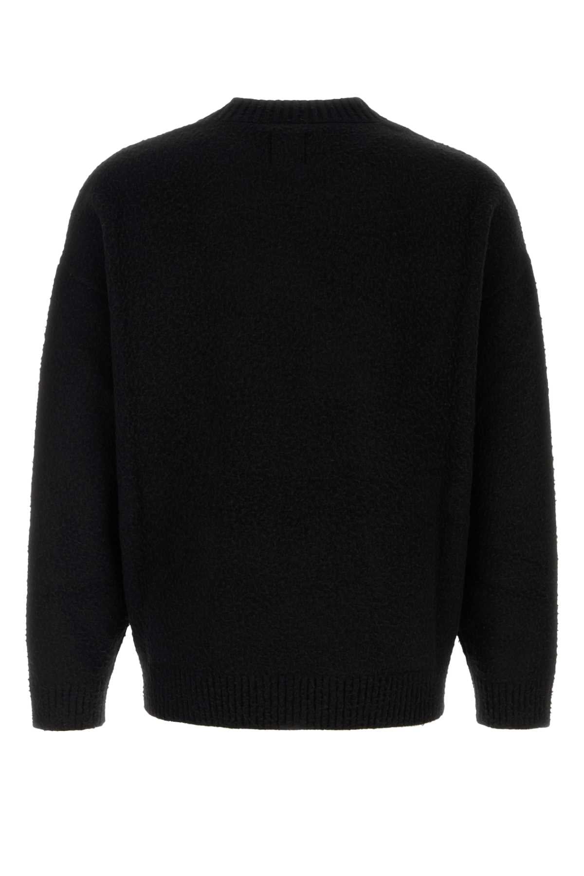 EMPORIO ARMANI Elegant Black Wool Blend Sweater for Men