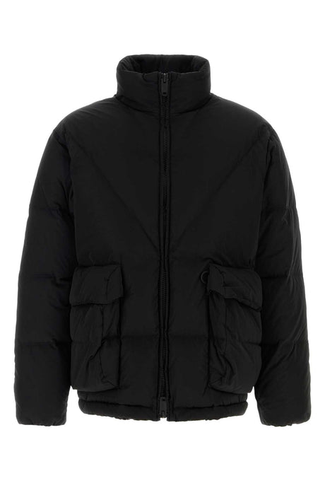 EMPORIO ARMANI Sleek Black Nylon Down Jacket for Men - Winter Ready