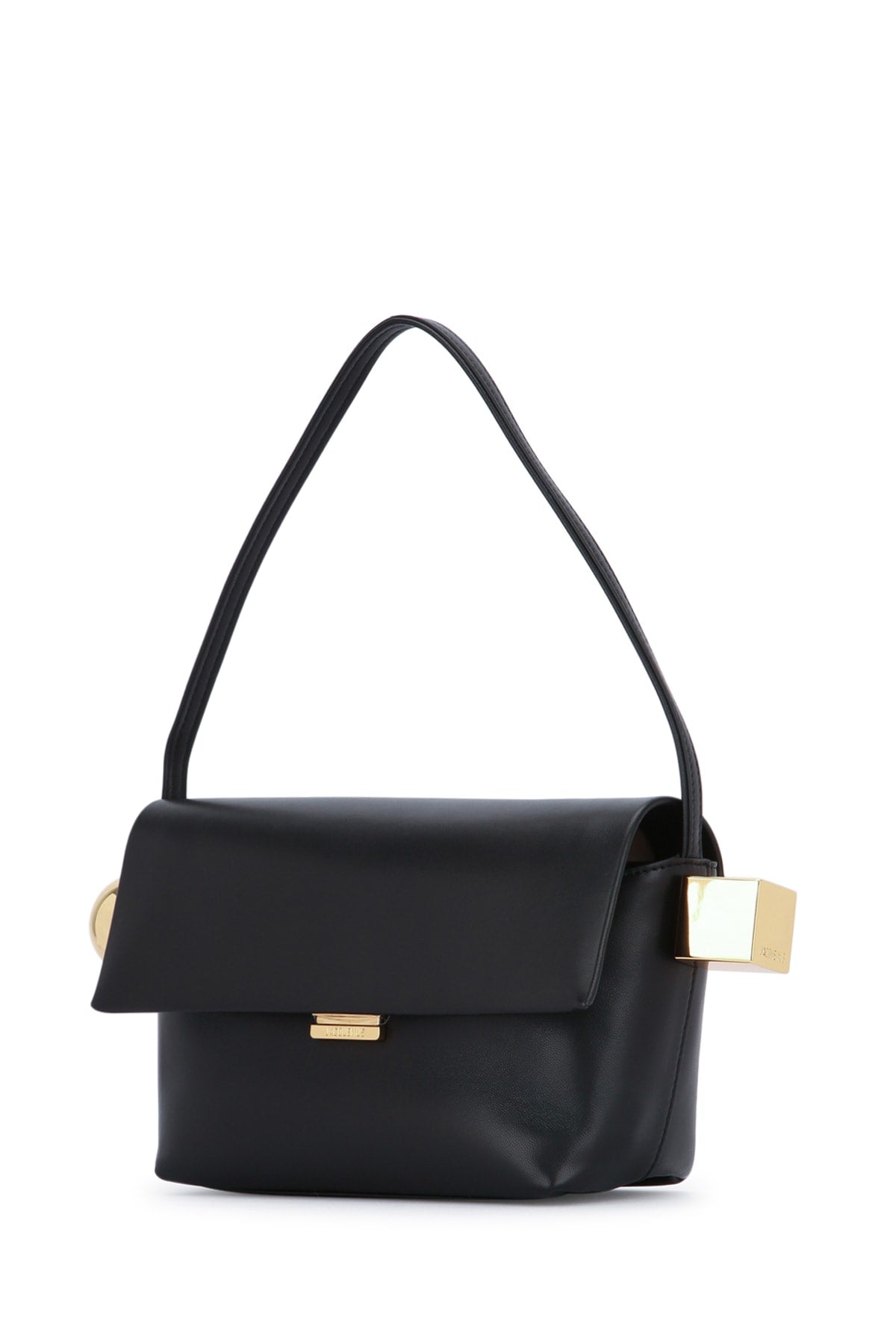 JACQUEMUS Mini Round Leather Handbag