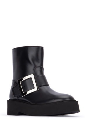 ROGER VIVIER High Metal Biker Booties for Women