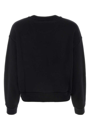 ALEXANDER MCQUEEN Classic Black Cotton Sweatshirt for Women