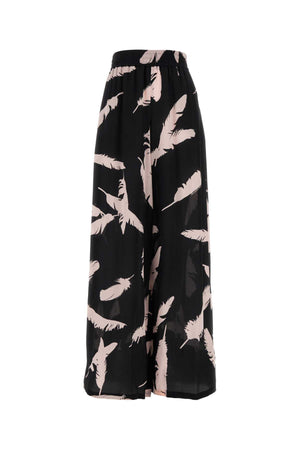 ALEXANDER MCQUEEN Sleek Black Crepe Pajama Pants