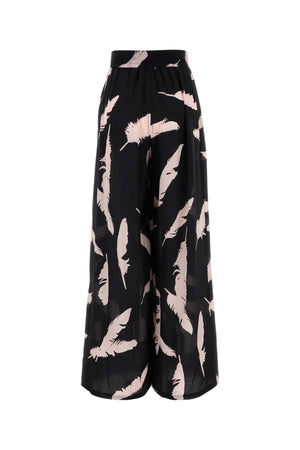 ALEXANDER MCQUEEN Sleek Black Crepe Pajama Pants