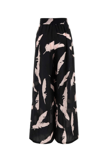 ALEXANDER MCQUEEN Sleek Black Crepe Pajama Pants