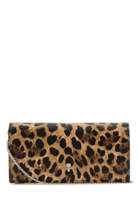 ALEXANDER MCQUEEN Stylish Printed Leather Wallet (20.5 x 12 x 3 cm)