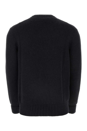 ALEXANDER MCQUEEN Charcoal Cotton Sweater for Men